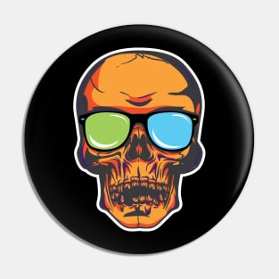 Sunglass Skull Pin