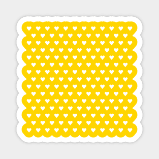 Hearts for Valentines in SunFlower Yellow Magnet