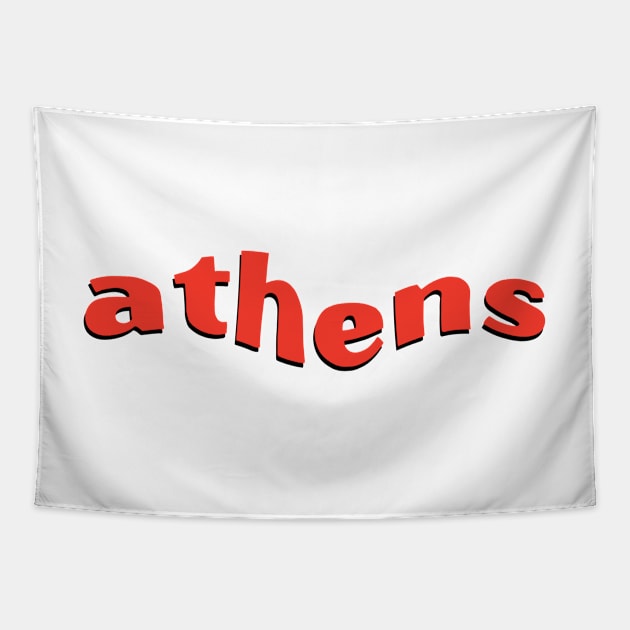 athens baby Tapestry by Toad House Pixels