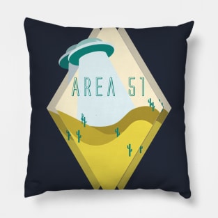 Triple Diamond-View Desert Area 51 in Peach Pillow