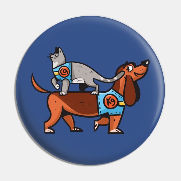 CatNine Sausage Pin by Komigato