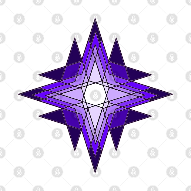 Purple Star design by AlsaeedDesigner