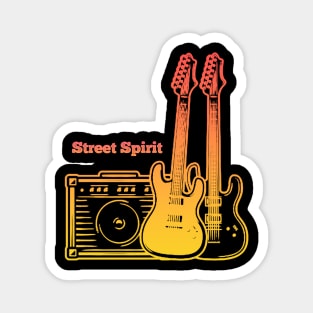 Street Spirit Play With Guitars Magnet