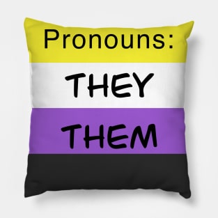 Nonbinary Pronouns Pillow