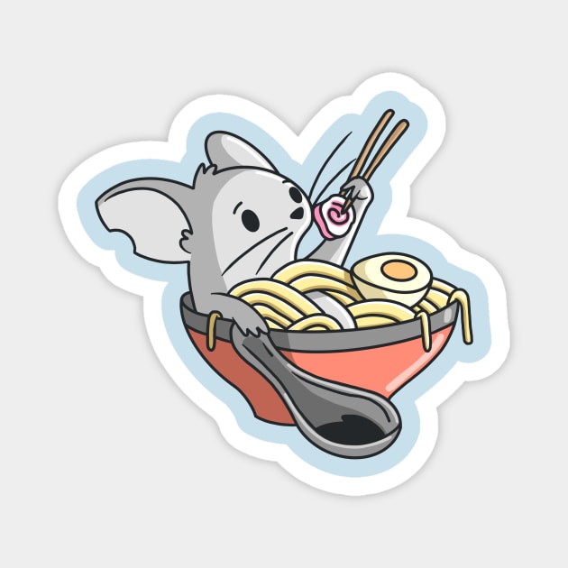 Raton Ramen Magnet by Israelement