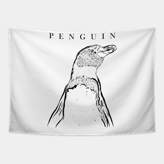 Emperor Sea Bird King Penguin Lover Penguin Tapestry by GraphicsLab