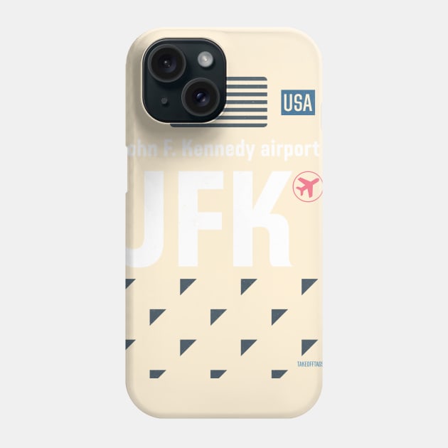 JFK airport sticker Phone Case by Woohoo