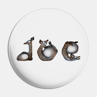 Alphabet Yoga Doe Pin