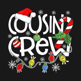 Christmas Cousin Crew Funny Red Plaid Matching Pajama T-Shirt