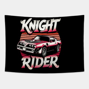 Distressed Vintage Knight Rider Tapestry