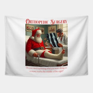 Santa Meets Ortho Tapestry