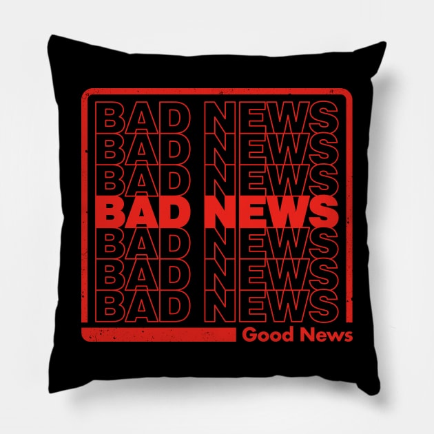 Bad News Pillow by technofaze