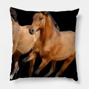 Horses running Pillow