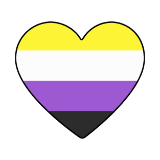 Non-Binary Pride Heart T-Shirt