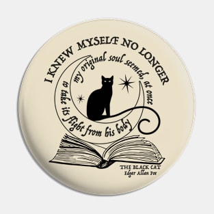 Poe's cat design Pin