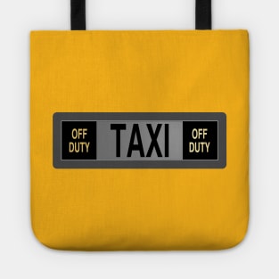 Taxi "Off Duty" Sign Tote