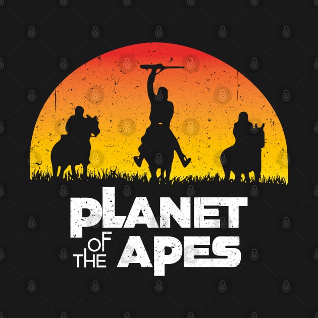 Planet Of The Apes Sunset by Alema Art