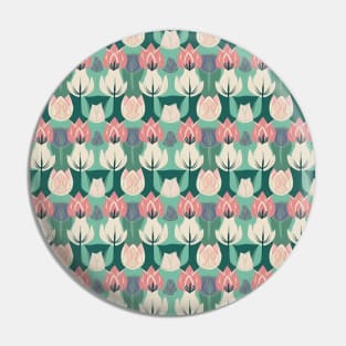 Tulips Flower Seamless Pattern V12 Pin