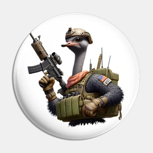 Tactical Ostrich Pin