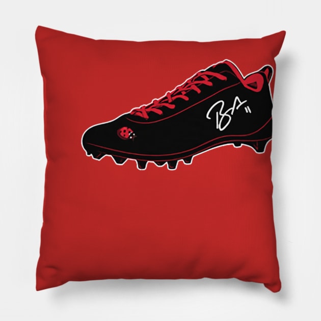 Brandon Aiyuk Ladybug Shoe Pillow by ganisfarhan