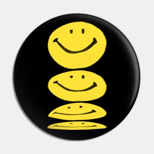 Acid House Melty Face Pin