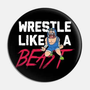 Funny Wrestling Shirts I kayfabe wrestle gift Pin