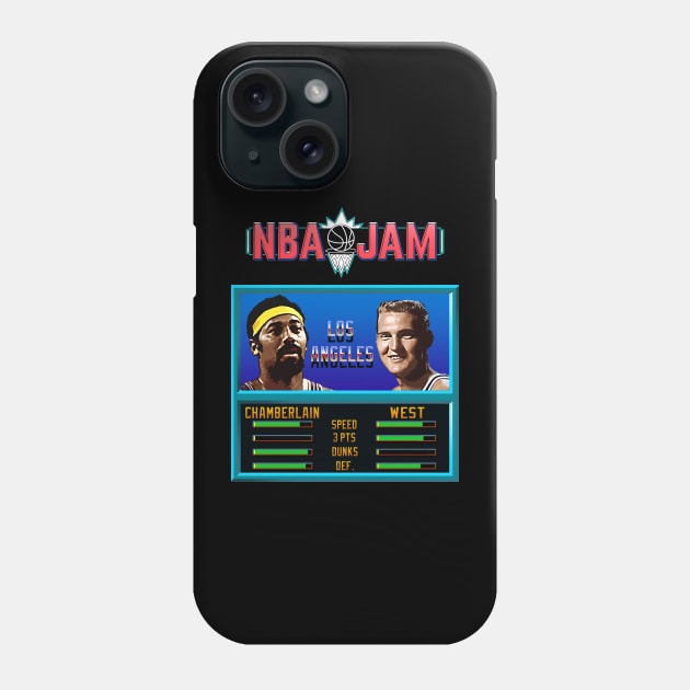 NBA JAM - CLASSIC - THE BEST DUO's EDITION_WIlt&West Phone Case by Buff Geeks Art