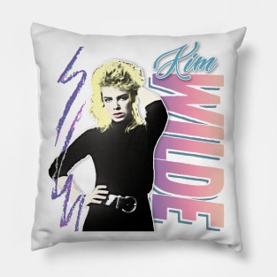 Kim Wilde Retro 80s Aesthetic Design Pillow