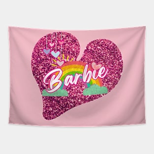 Barbie Love hearts & Rainbow Tapestry