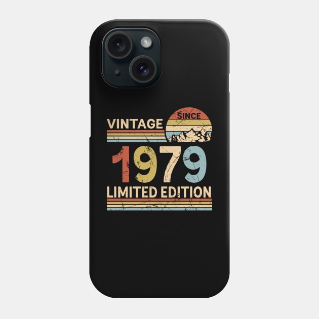 Vintage Since 1979 Limited Edition 44th Birthday Gift Vintage Men's Phone Case by Schoenberger Willard