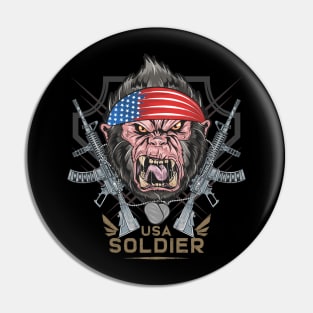 KONG USA SOLDIER Pin