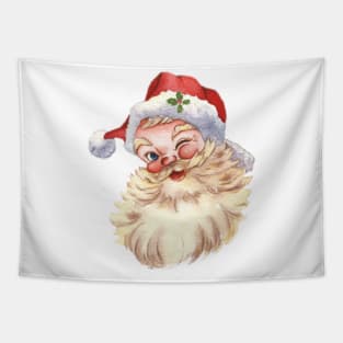 Vintage Funny Santa Claus Tapestry