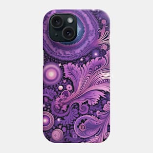 Other Worldly Designs- nebulas, stars, galaxies, planets with feathers Phone Case