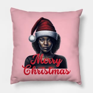 Black Woman Santa, Black Mrs Santa Claus, African American Santa Pillow