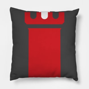 Red Rook Rising Pillow