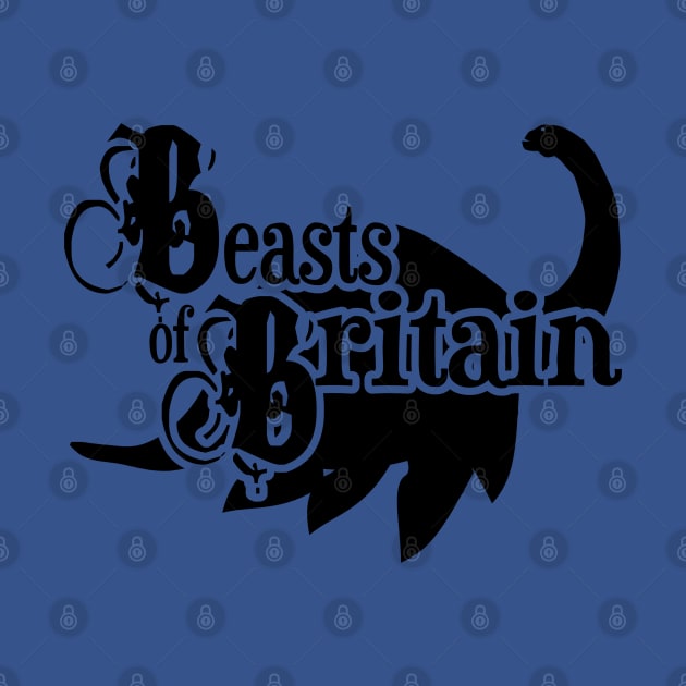 Beasts of Britain  -Nessie Logo -  Black by SUNKENNAUTILUS