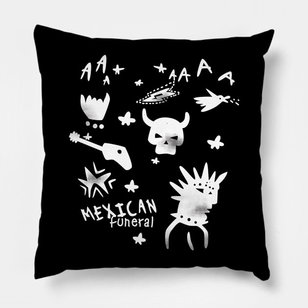 Mexican Funeral Pillow by Plan8