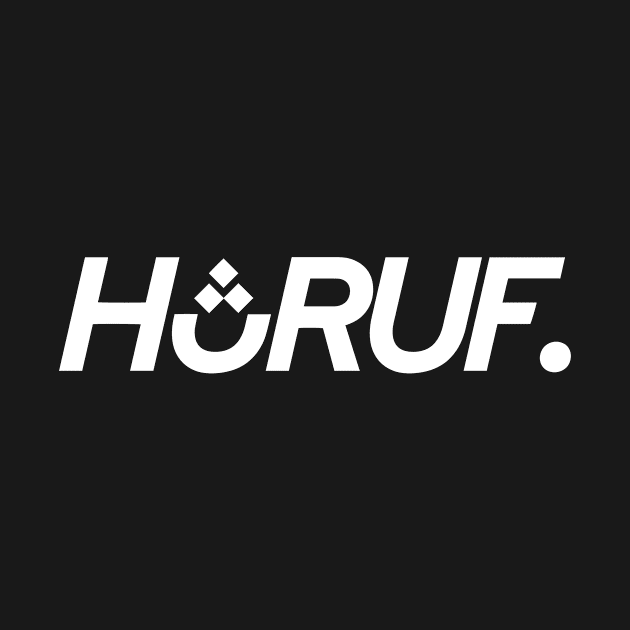 Huruf Box Logo (White) by Huruf CO