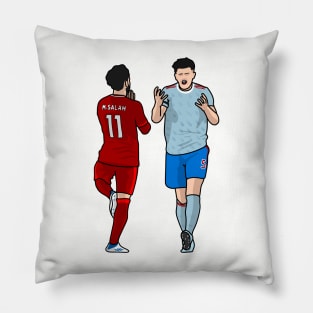 Salah and maguire Pillow