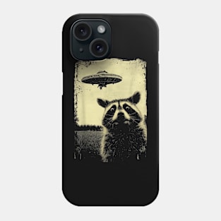 Funny Raccoon Ufo Selfie Phone Case