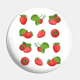 Cottagecore Aesthetics Strawberries Country Farm Core Pin