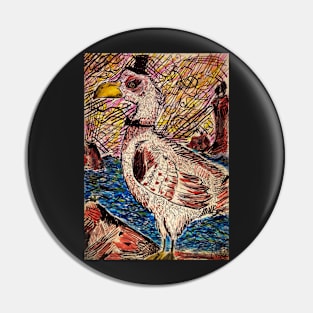 Dapper Gull at Sunset Pin