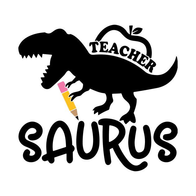 Teacher, Saurus, Roaring Dinosaur, Teacher’s Gift by styleandlife