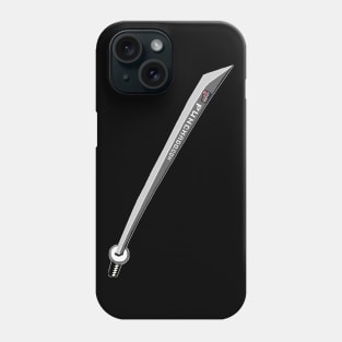 Katana with Blank Text, v. Code Dark Light Grey Phone Case