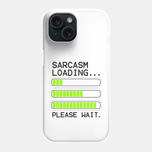 computer message sarcasm loading levels stacked Phone Case