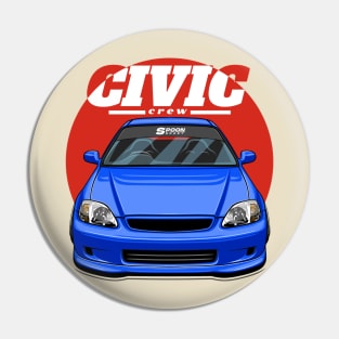 Civic Crew (blue) Pin