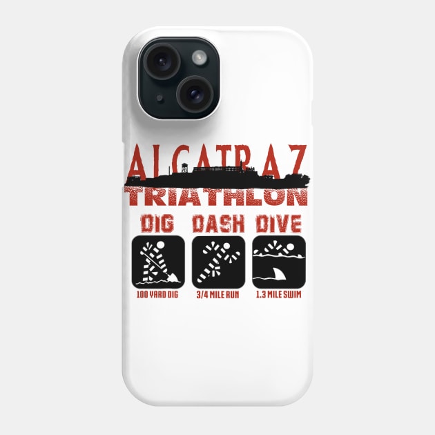 Alcatraz Triathlon Phone Case by DistractedGeek