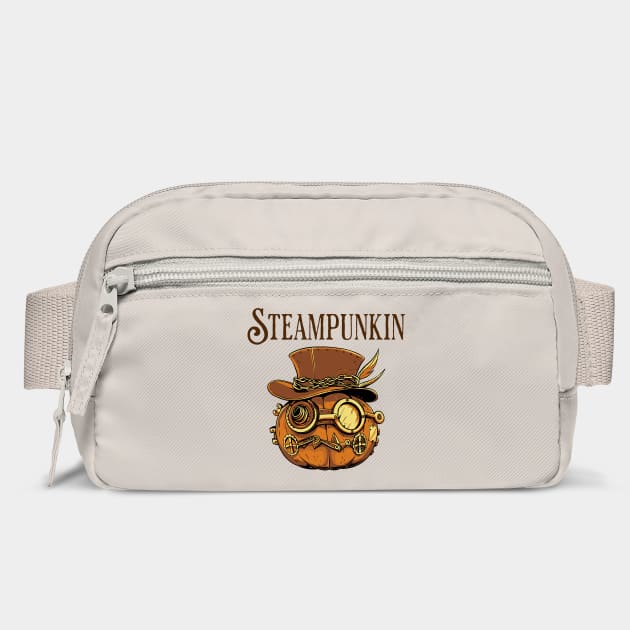 Funny Steampunkin (Steampunk and Pumpkin) design by Luxinda