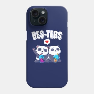 Bes-Teas Cute Kawaii Bubble Tea Panda Besties Phone Case