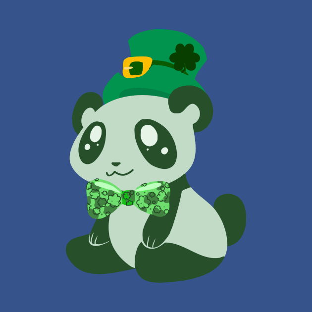 St. Patrick's Day Panda by saradaboru